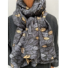 ThreeM Scarve W/ Leafs & Gold