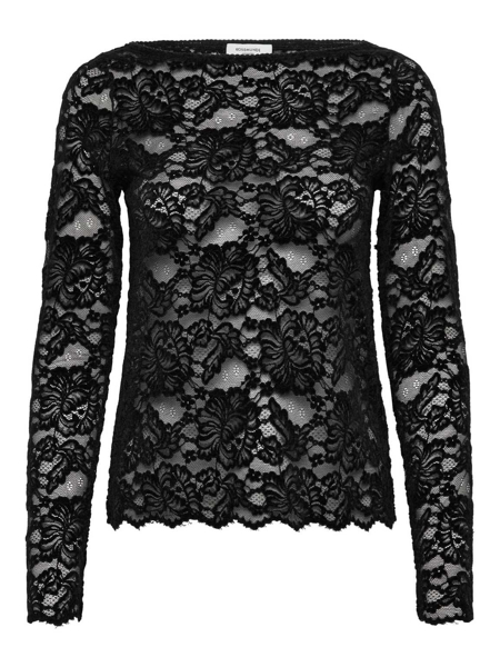 Rosemunde Dania Lace Ls Boatneck