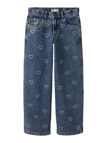 Name It Rose Wide Rhinestone Jeans